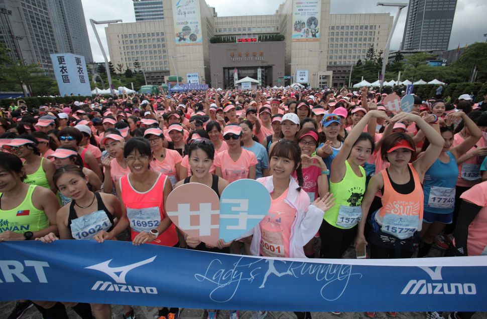 Mizuno為女性舉辦路跑。（驊采整合行銷提供）