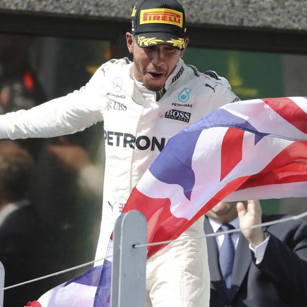 Lewis Hamilton收下本季第5冠。（達志影像資料照）