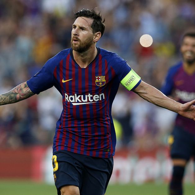 Lionel Messi演出生涯歐冠第8次帽子戲法。（達志影像）