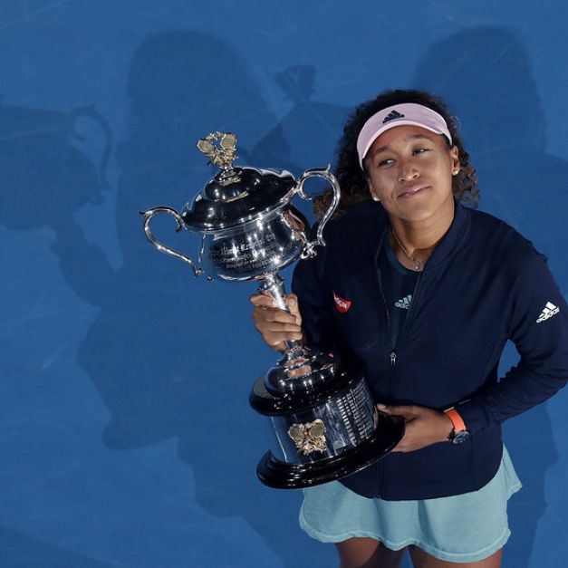 大坂直美勇奪生涯首座澳網女單金盃。（達志影像）