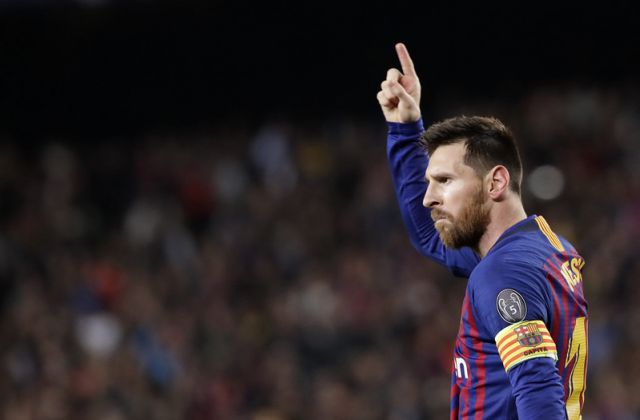 ,Lionel Messi以世界波自由球達成職業球會600球里程碑。（達志影像）