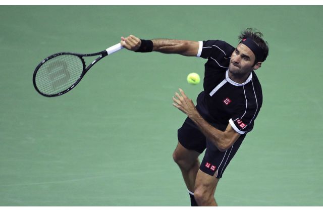 Roger Federer首戰獲勝。（達志影像）