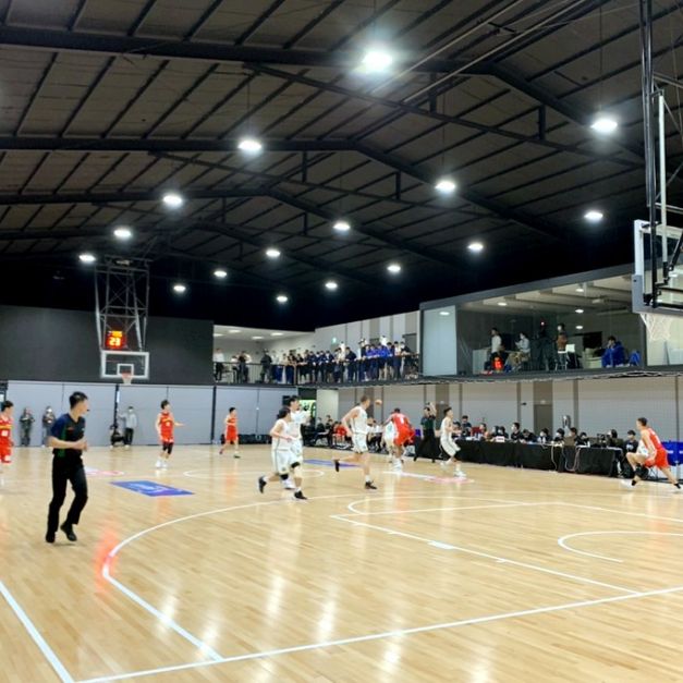 SBL持續在晧宇國際亞洲區籃球培訓中心開打。（倪芝蓉攝）