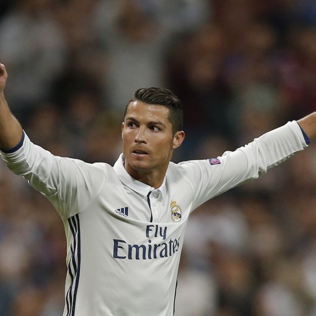 Cristiano Ronaldo成為史上第1位於歐洲賽場踢近百球的人。（資料照，達志影像）