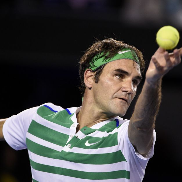 Roger Federer雖輸球但仍老當益壯。（達志影像資料照）