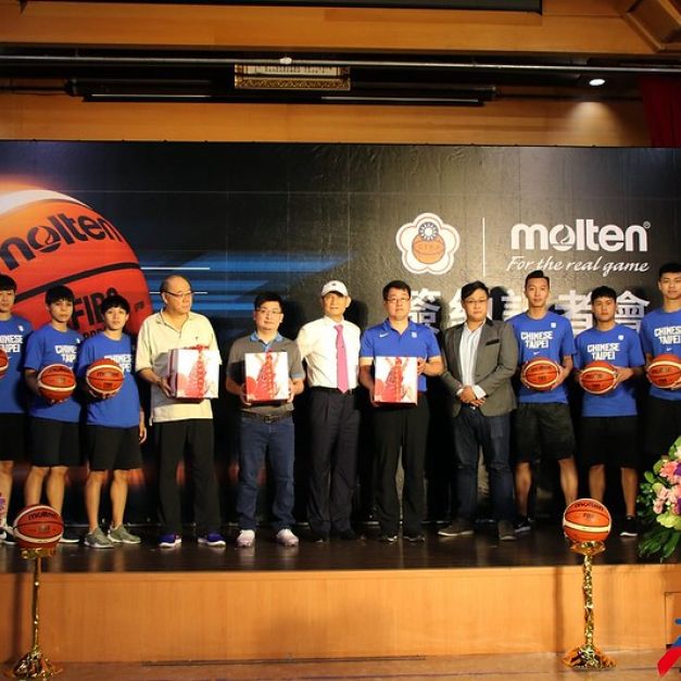 中華民國籃球協會和Molten正式簽約。（林志儒／攝）