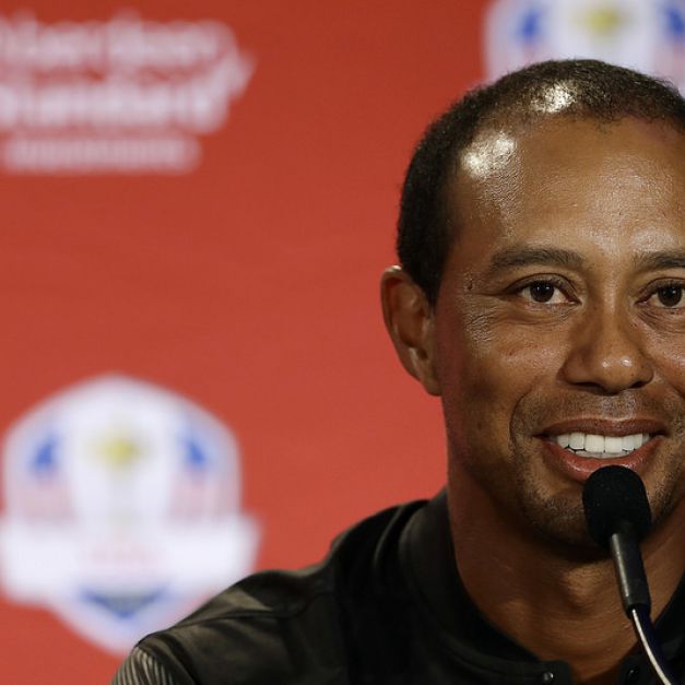 Tiger Woods以球員身分被選進美國萊德盃。（達志影像）