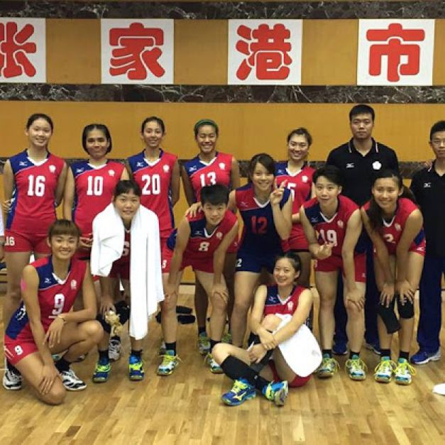 中華女排隊參加亞洲東區女排錦標賽，首役直落三輕取香港。(中華民國排球協會提供)