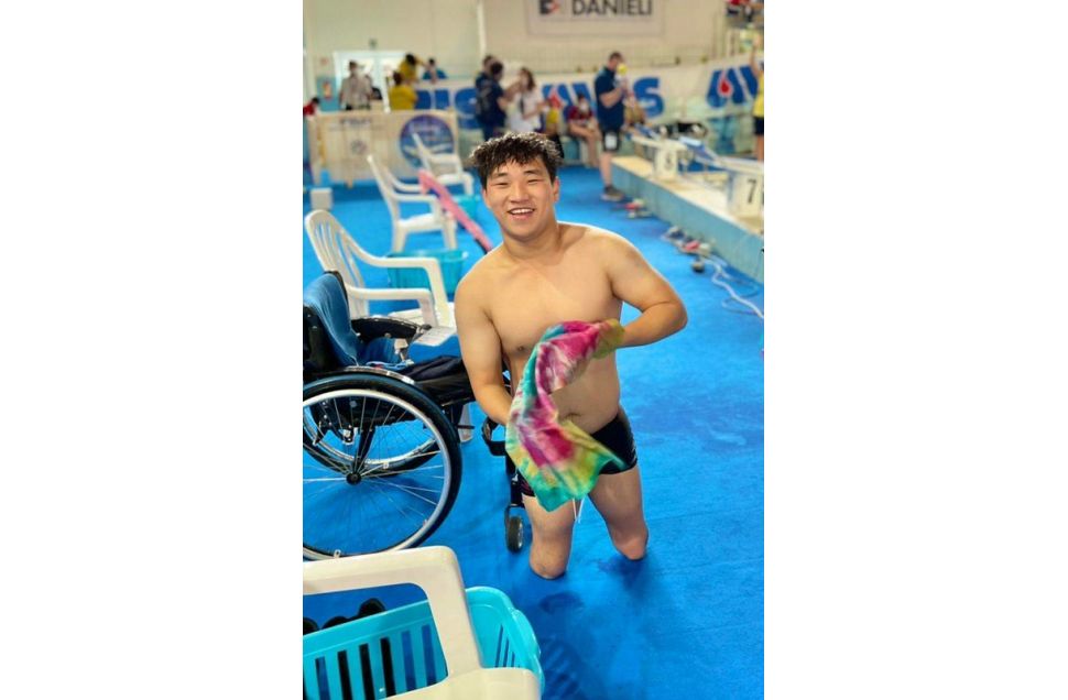 東京帕運游泳選手陳亮達。(圖／中華民國殘障體育運動總會提供)