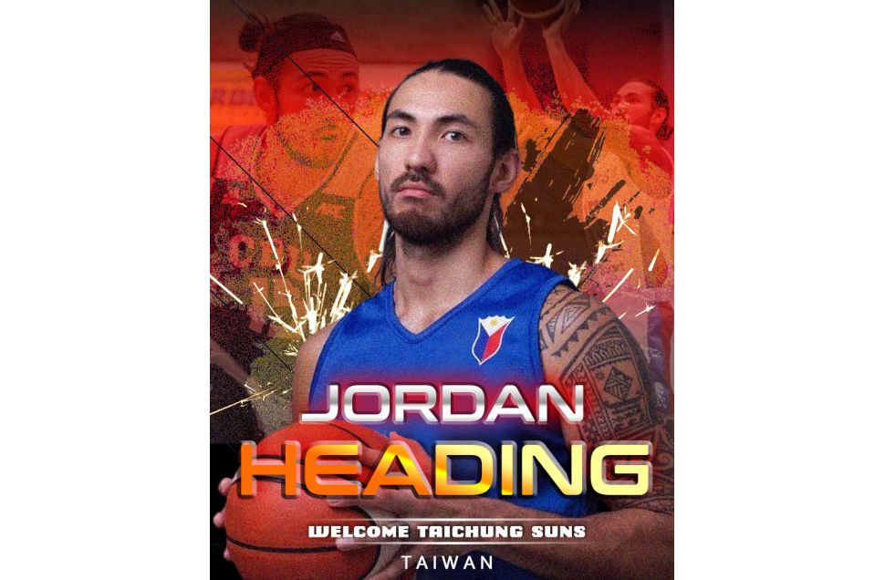 Jordan Heading。（圖／台中太陽提供）